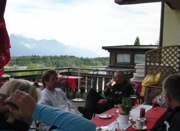Letzter alpiner Eindruck auf der Mittagspause bei Innsbruck